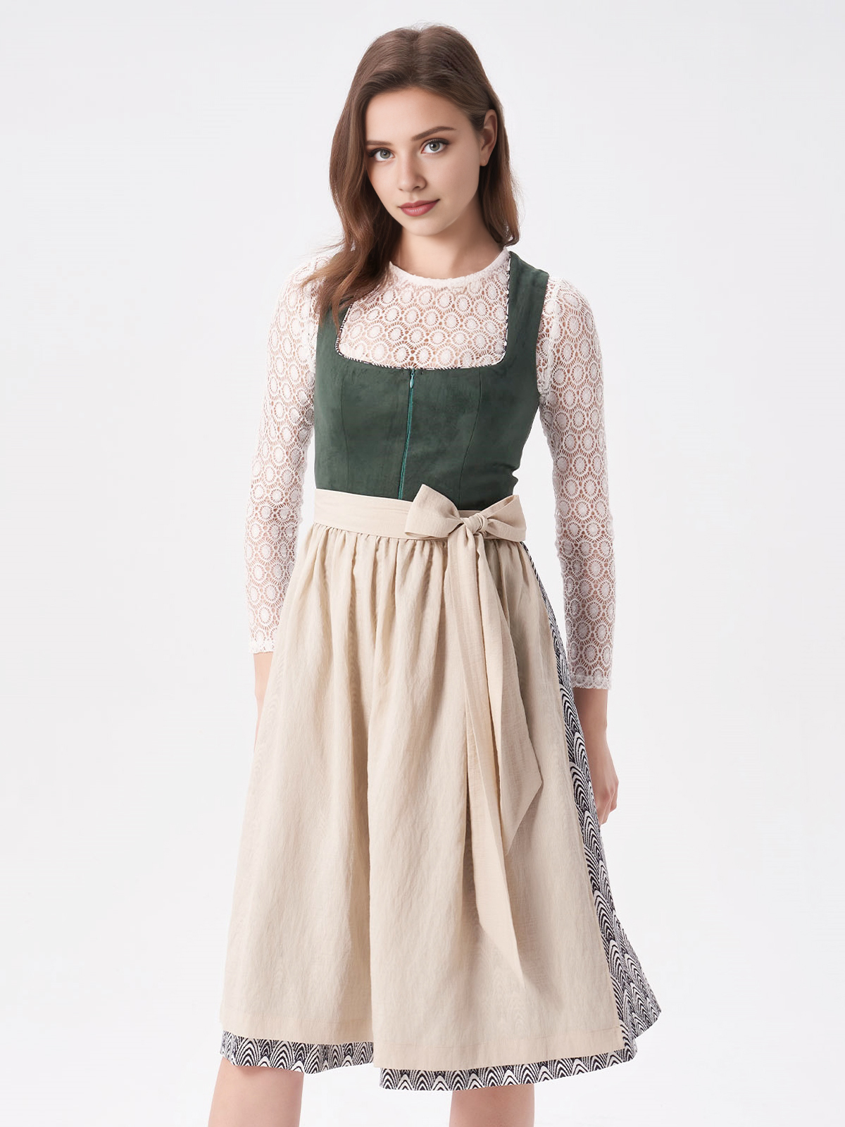 Dirndl Waldgrün in eleganter Ausführung