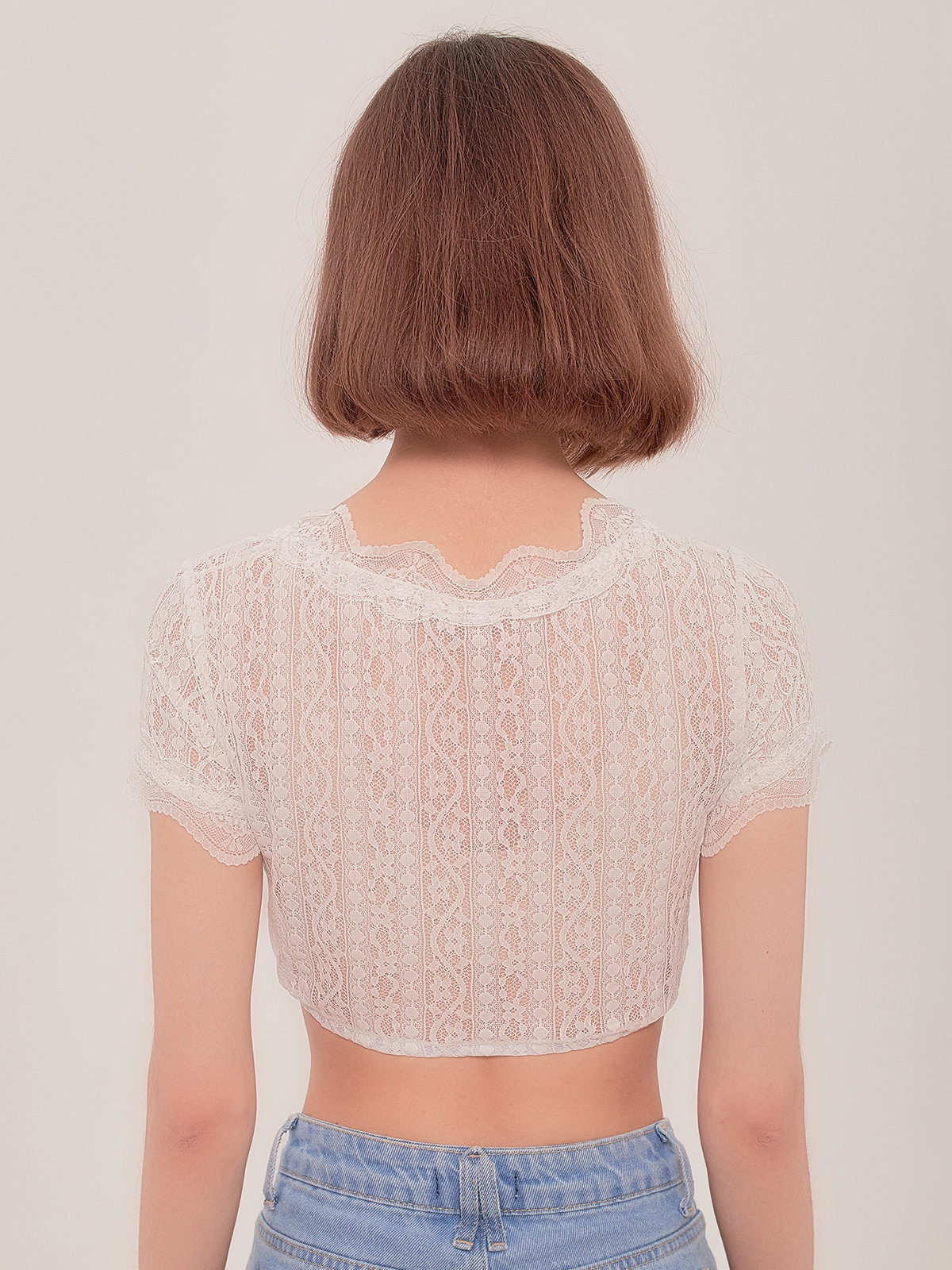 Dirndl Bluse in Weiß
