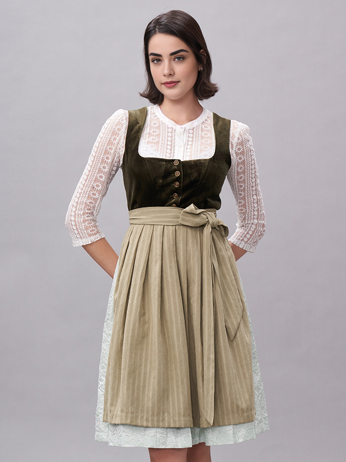 Dirndl in Grün