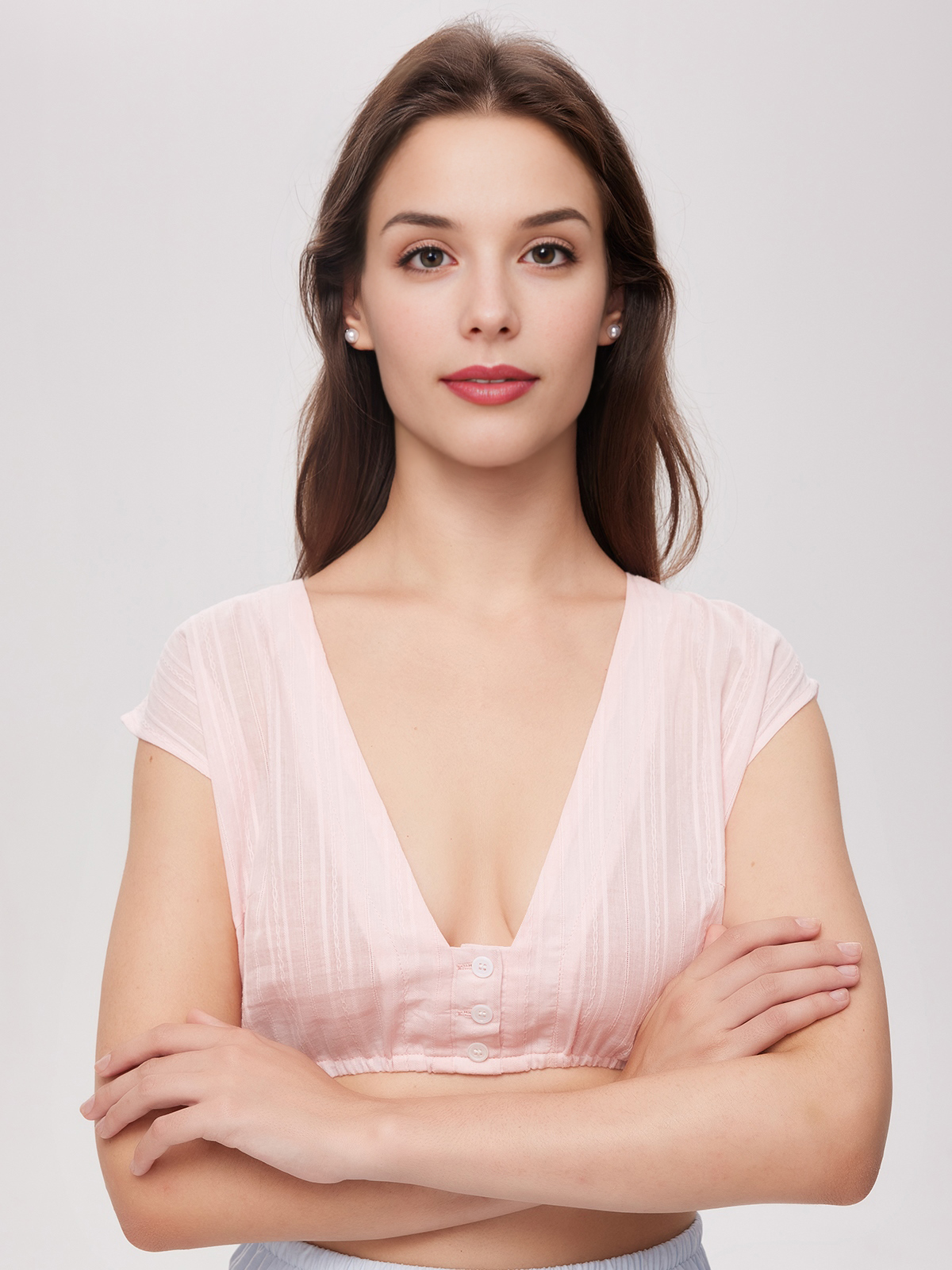 Schwarz rotes Dirndl mit rosa Bluse
