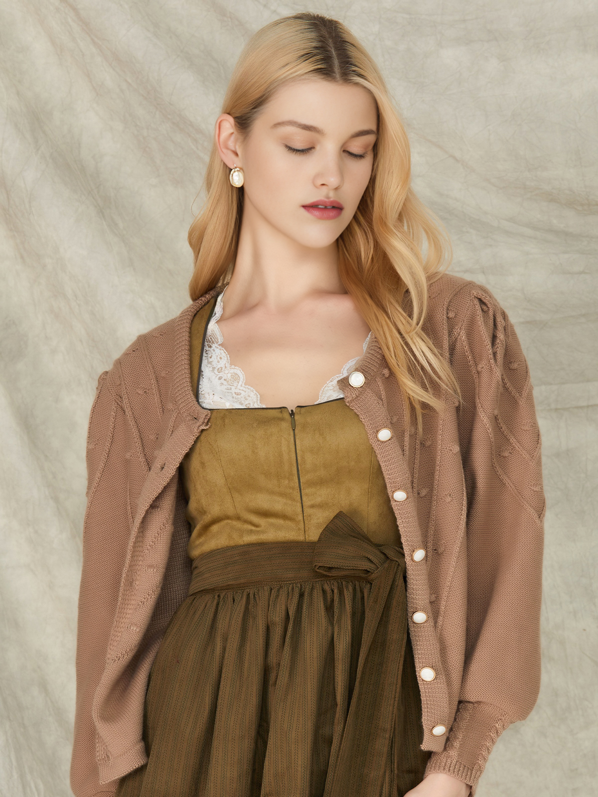 Wildleder Dirndl in Braun